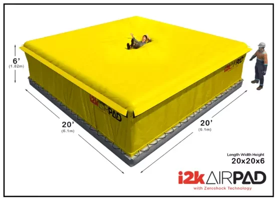 i2kairpad Inflatable Fall Protection 20x20x6